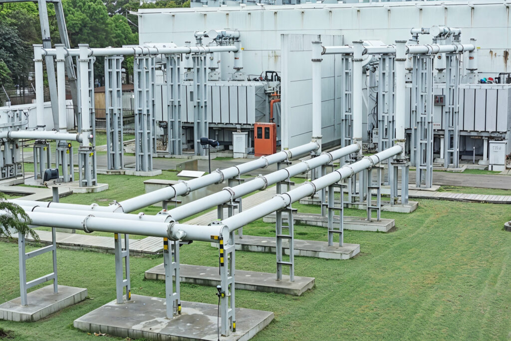 A commissioned industrial piping system delivered and verified by EM3