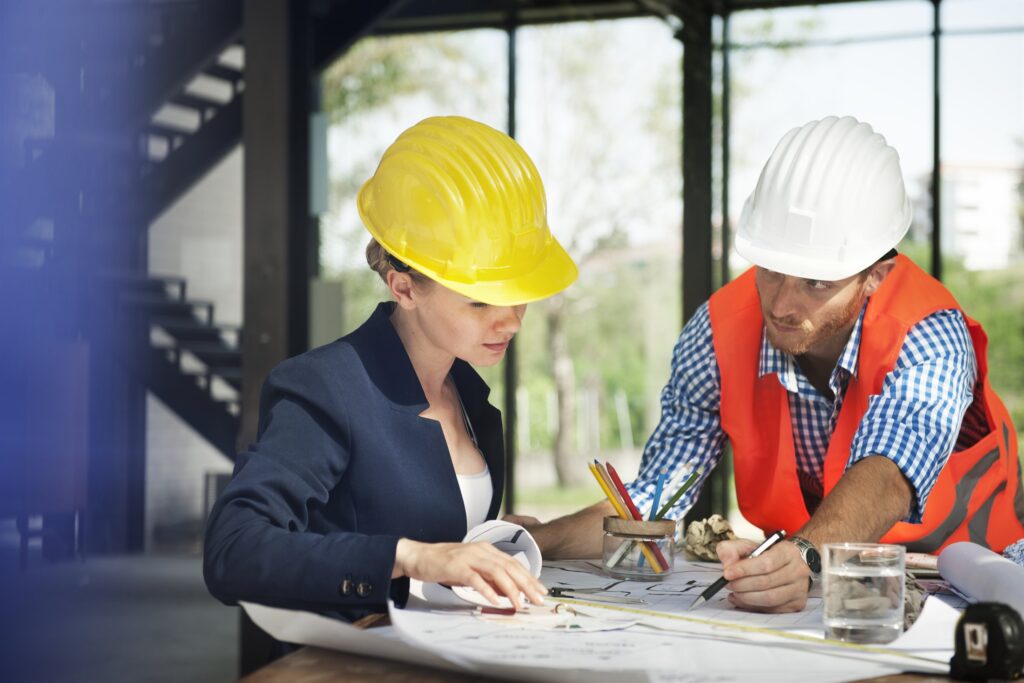 EM3 engineer on an industrial project site