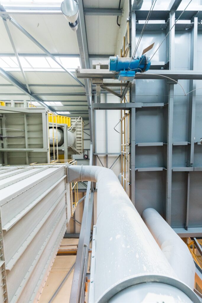 Interior of a modern, well-instrumented operational industrial plant