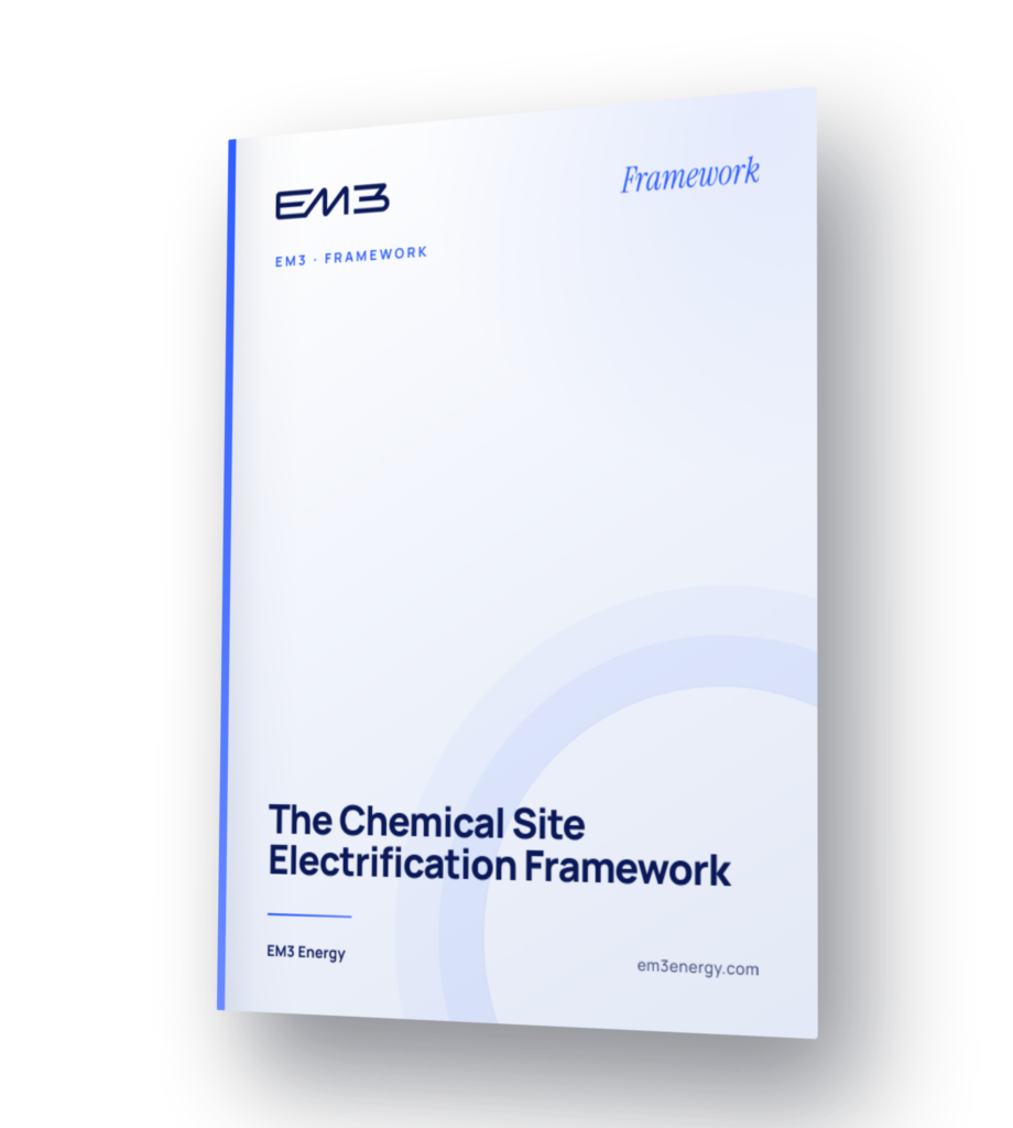 The chemical site electrification framework report cover