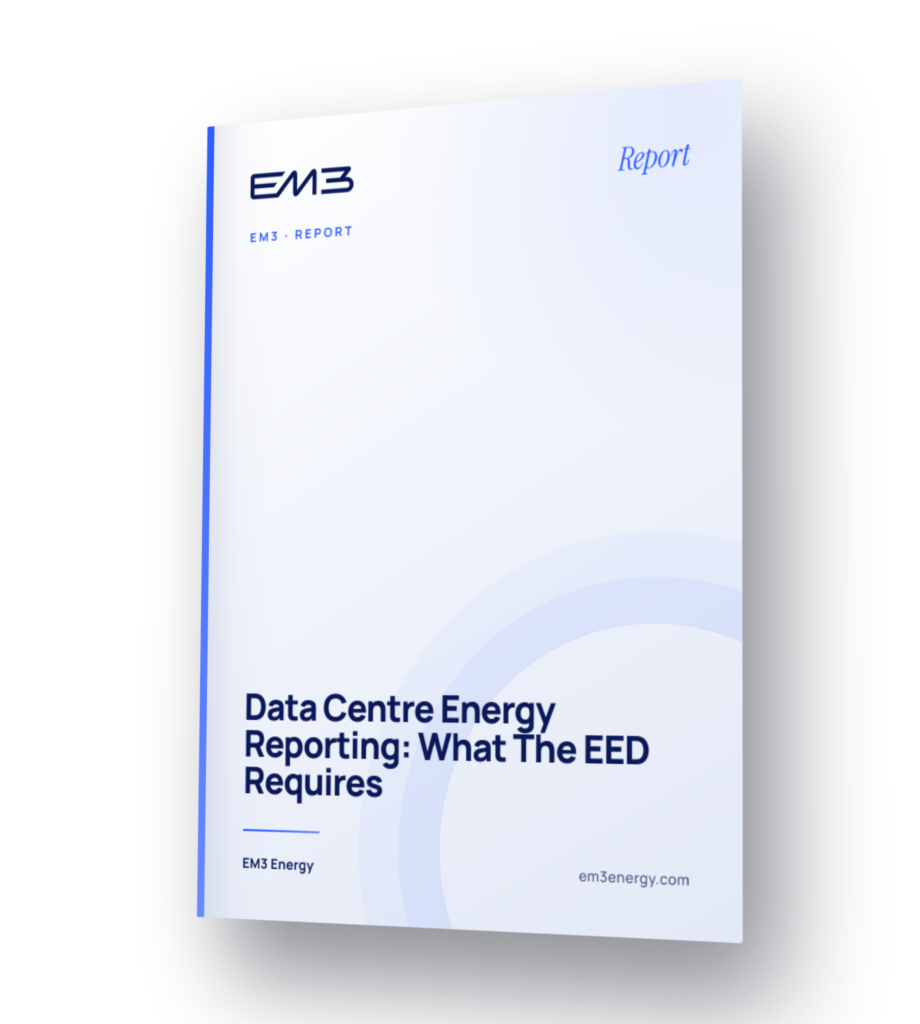 Data centre energy reporting: what the EED requires report cover