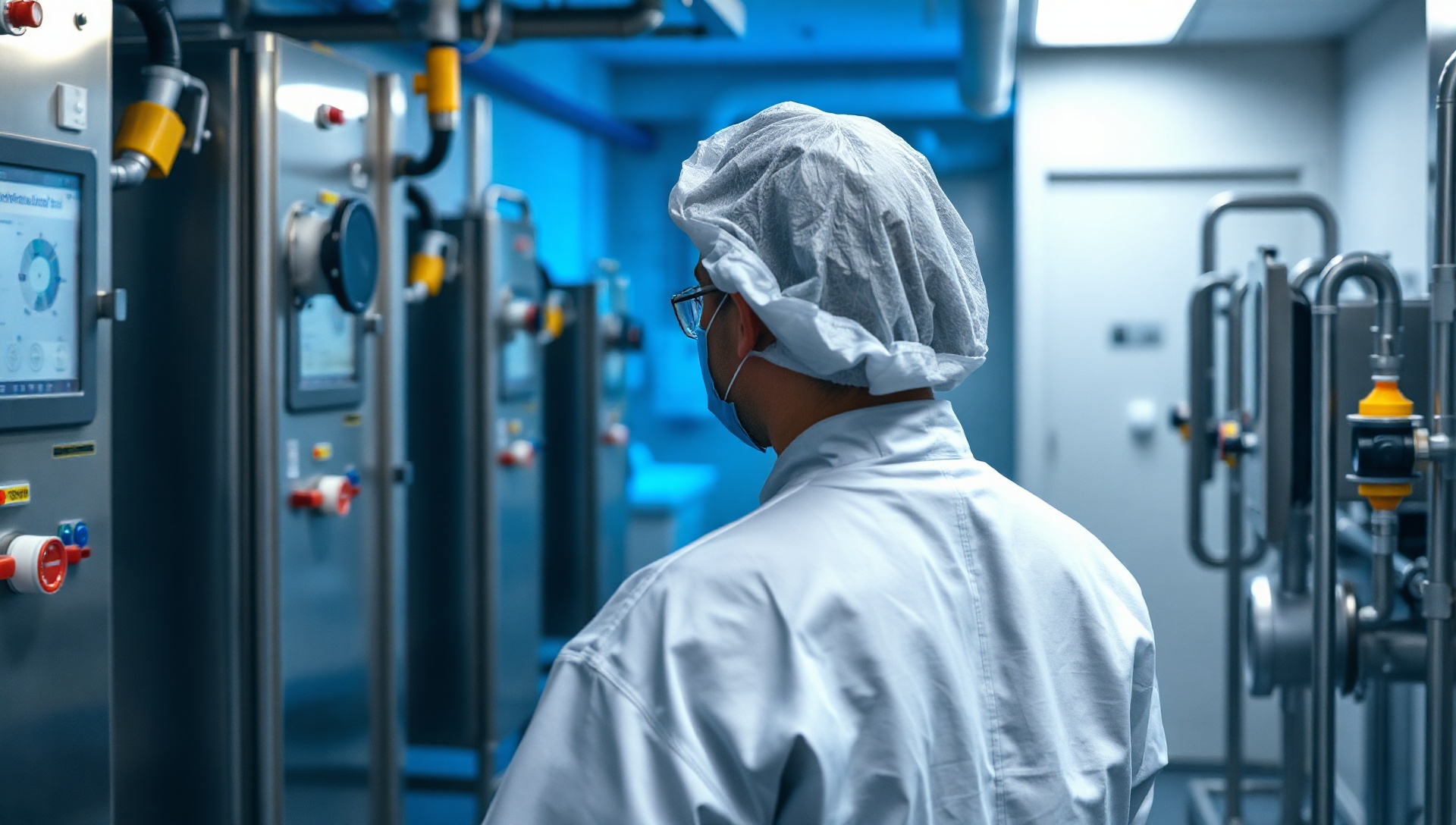 EM3 engineering work in a pharmaceutical clean utility plant room